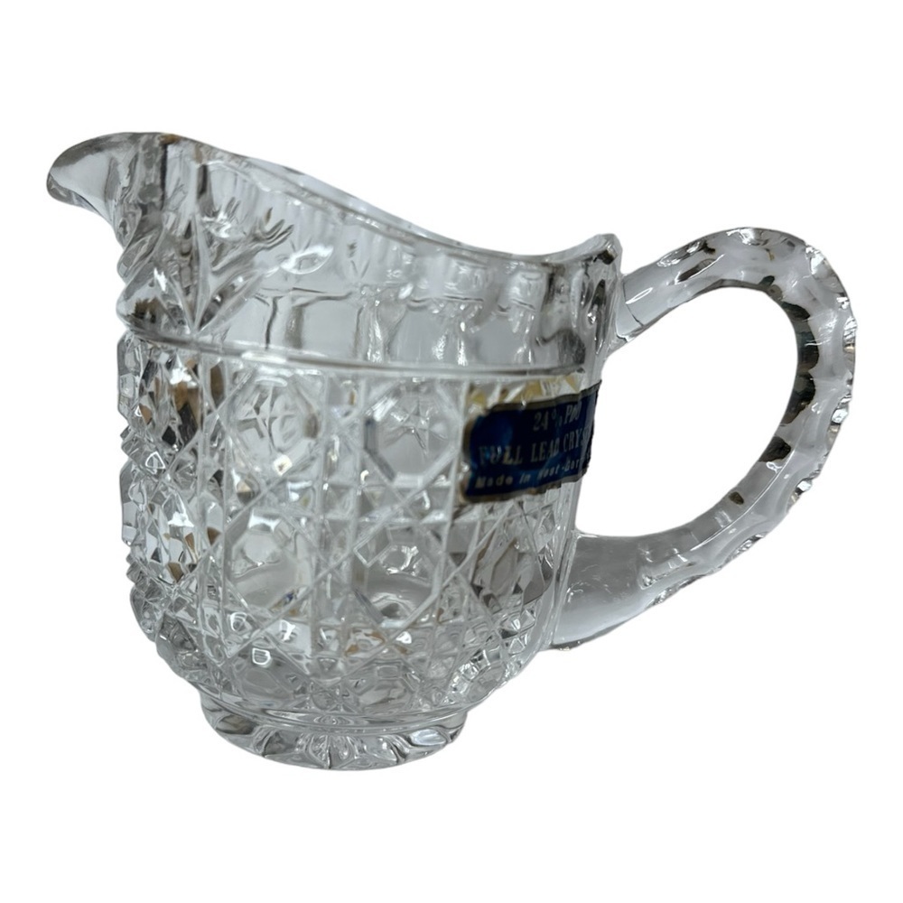 Vintage Mini Creamer Pitcher PBO Dazzling Crystal Made In Germany EUC